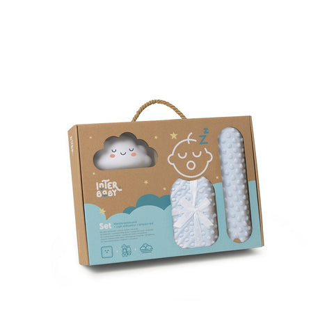 „Interbaby Cloud Dream“ rinkinys – burbulinė antklodė, apsauga nuo sukimosi ir LED lempa